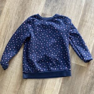 Cat & Jack heart sweater, kids size 10/12.